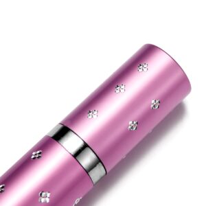 Lipstick Stun Gun for Women, self defense flashlight Stun guns with Safety Disable Pin.Wall Charger Included (Pink)