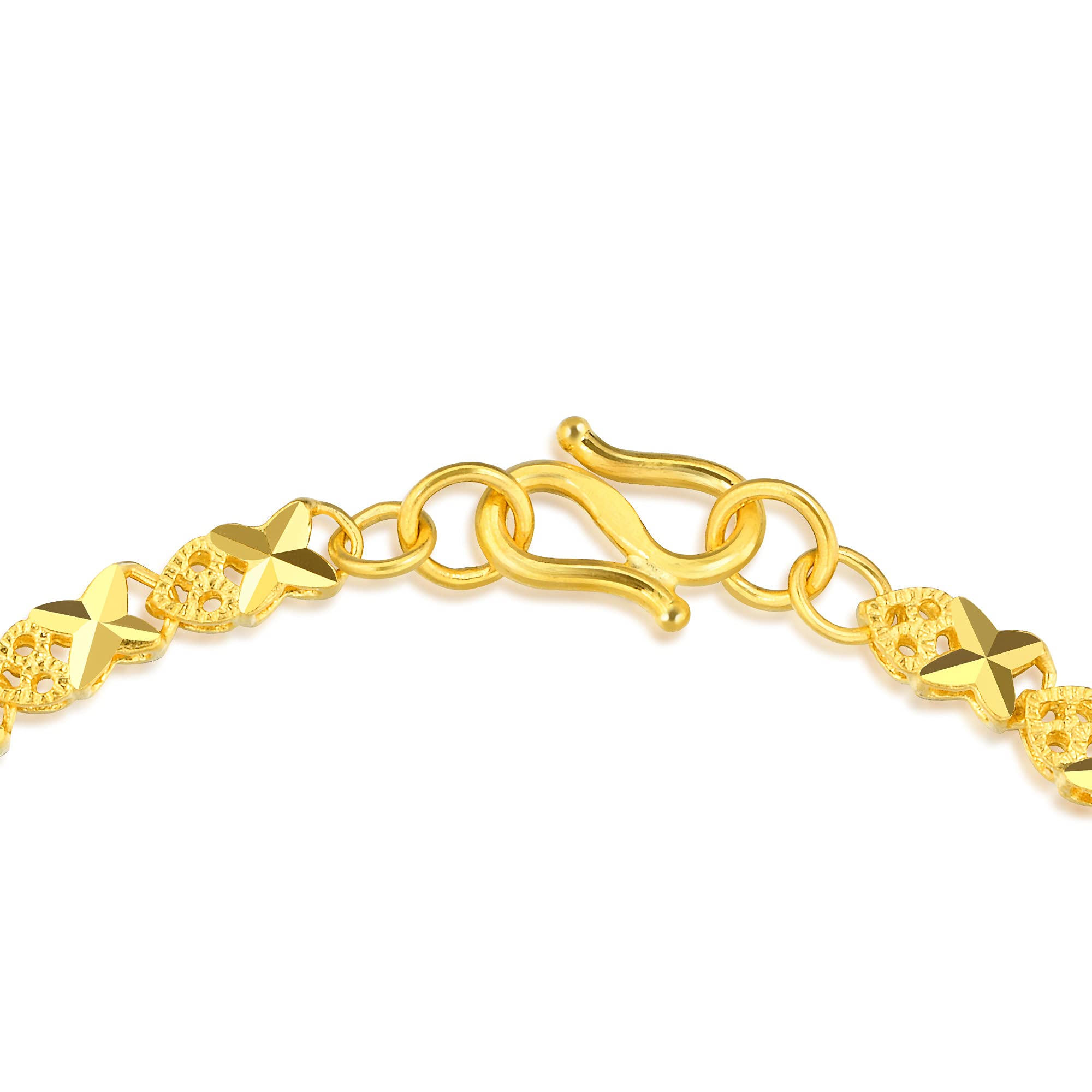 CHOW SANG SANG 999.9 24K Solid Gold Price-by-Weight 7.11g Gold Bracelet for Women 91555B | 6.6", (17 CM)