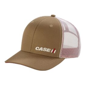 Case IH Back Roads Brown Twill Cap with White Mesh Back 400858, One Size