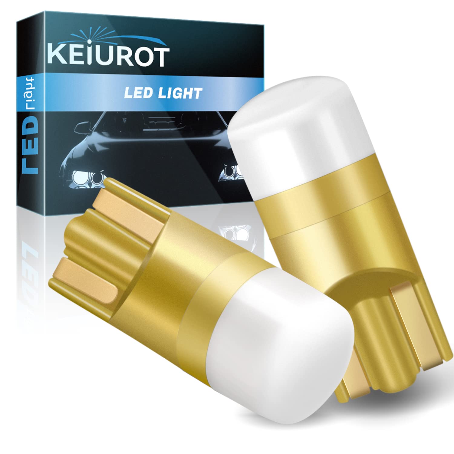 Keiurot House Number Light Bulb Address Bulb 193 Bulb Lighted Address Sign LED Replacement Bulb Kit 10-30Volt AC/DC, RV Landscape and Cabinet Lighting White, 2Pack