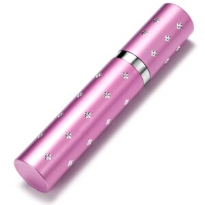 Lipstick Stun Gun for Women, self defense flashlight Stun guns with Safety Disable Pin.Wall Charger Included (Pink)