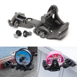 RAILBLAZA Fishing Line Spooling Station for Boats or Kayaks, Adjustable with Pivoting Base for StarPorts, Tracks, or Fixed Mounts