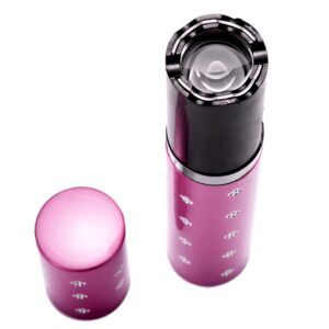 Lipstick Stun Gun for Women, self defense flashlight Stun guns with Safety Disable Pin.Wall Charger Included (Pink)