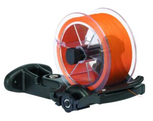 railblaza fishing line spooling station for boats or kayaks, adjustable with pivoting base for starports, tracks, or fixed mounts