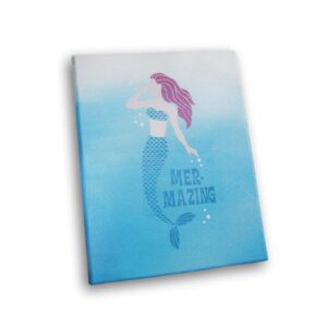 Craft Supply Mermaid Stencil - Adhesive Laser-Cut Reusable Stencil - 12.25 Inches, White