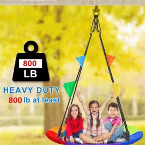 Dakzhou 4 Heavy Duty Swing Hangers Permanent Anti Rust Bearing, 1500 LBS, 180° Swing Hardware, Swing Frame for Yoga Hammock Chair sandbag Playground Accessories