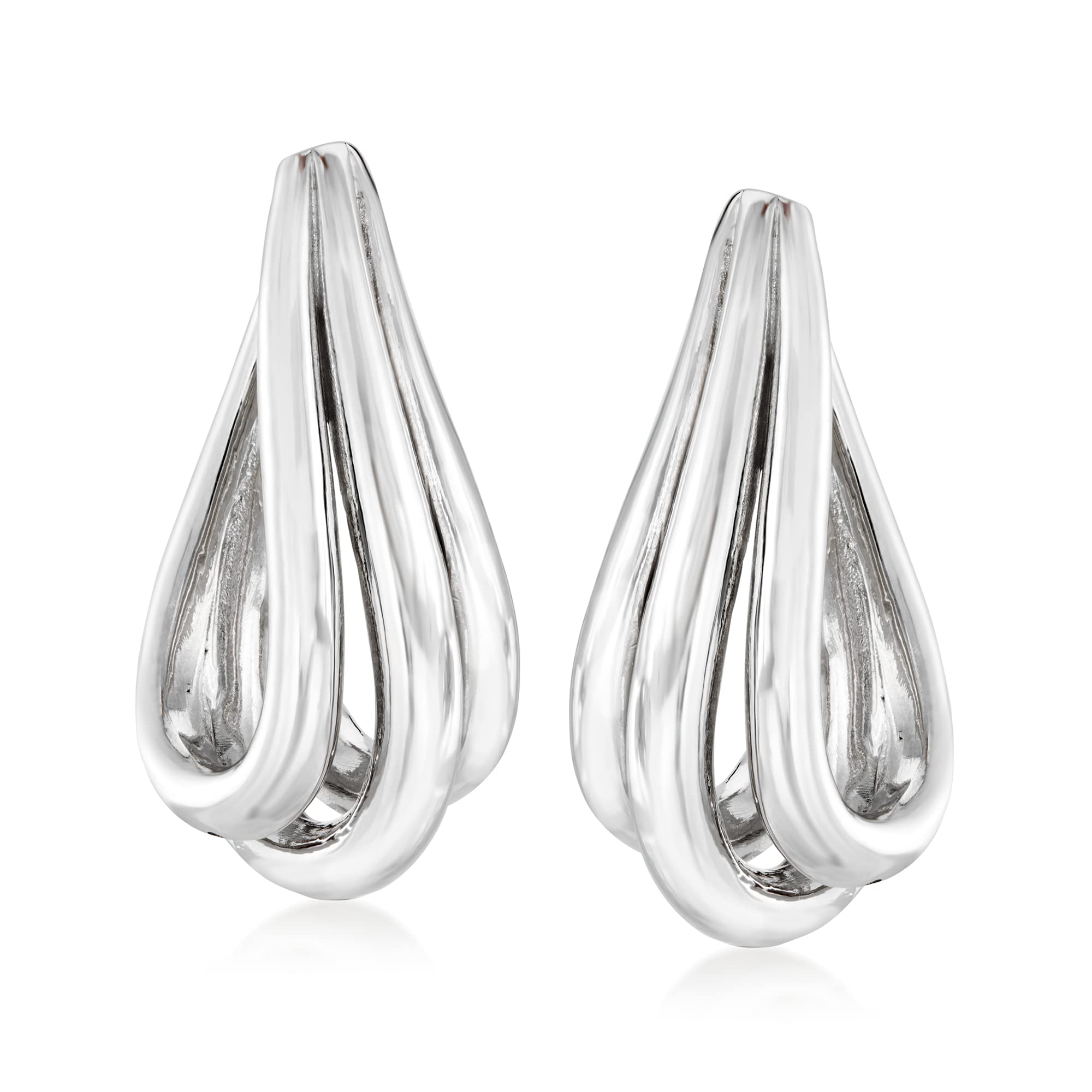 Ross-Simons Italian Sterling Silver Twisted Hoop Earrings