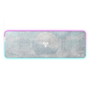 steelseries qck gaming surface - xl rgb prism cloth optimized for gaming sensors - destiny 2 limited edition design