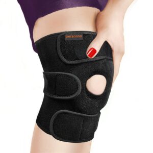 persanna knee brace for knee pain - adjustable compression sleeve joint support for men & women- knee support for meniscus injuries, arthritis relief, weightlifting, crossfit, workout, sports