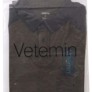 Vetemin Men's Casual Lightweight Quick Dry Athletic Active Sports Outdoors Golf Polo T Shirts Teal Blue/Sonic Charcoal M