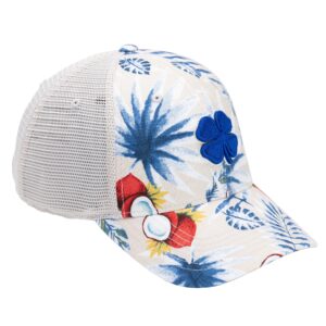 Black Clover Island Luck Hat - Tropical A 11 - Royal/Stone Mesh - Adjustable