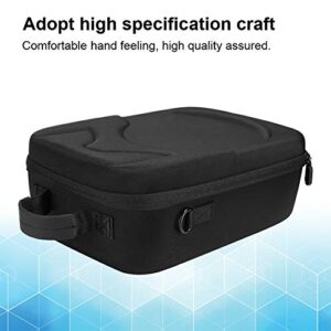 Omabeta Carrying Case, VR Storage Bag Hard Shell, Fine Internal Structure with Shoulder Strap for Small Component for Game Console for Game Host(Black)