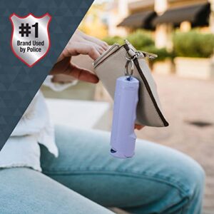 SABRE Pepper Spray with Fast Flip Top, Maximum Police Strength OC Spray, Key Ring for Easy Carry and Fast Access, Finger Grip for More Accurate and Faster Aim, 0.54 fl oz, Secure and Easy to Use