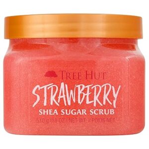 Tree Hut Strawberry Shea Sugar Scrub, 18 oz, Ultra Hydrating and Exfoliating Scrub for Nourishing Essential Body Care