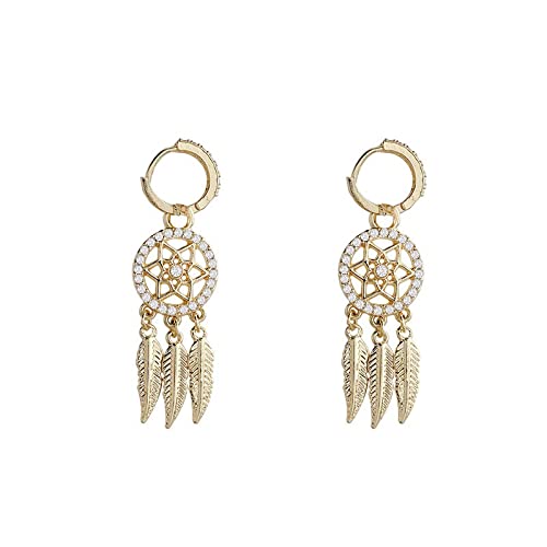 Dreamcatcher Long Earrings Temperament Personality Design Ear Accessories Women Fashion Jewelry Dream Catcher Dangle Earrings