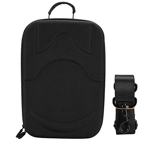 Omabeta Carrying Case, VR Storage Bag Hard Shell, Fine Internal Structure with Shoulder Strap for Small Component for Game Console for Game Host(Black)