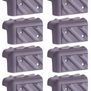 Audio2000'S ACC590KP8 Eight-Pack Large PA/DJ Stackable Heavy-Duty ABS Plastic Universal Fit Cabinet Speaker Corners Protectors