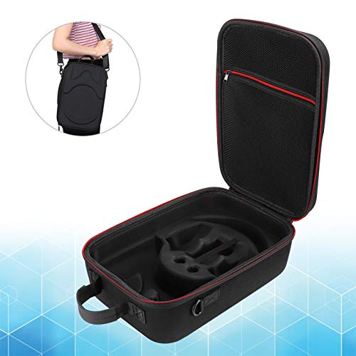 Omabeta Carrying Case, VR Storage Bag Hard Shell, Fine Internal Structure with Shoulder Strap for Small Component for Game Console for Game Host(Black)