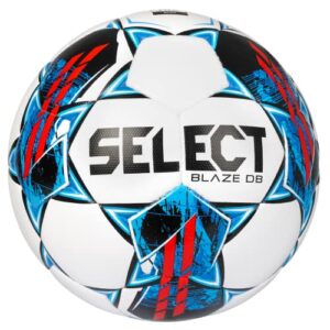 Select Blaze DB V22 Soccer Ball, White/Red/Blue, Size 5