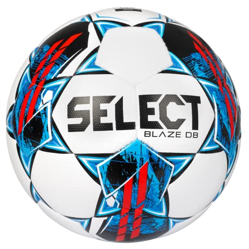 Select Blaze DB V22 Soccer Ball, White/Red/Blue, Size 5