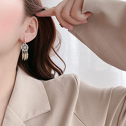 Dreamcatcher Long Earrings Temperament Personality Design Ear Accessories Women Fashion Jewelry Dream Catcher Dangle Earrings