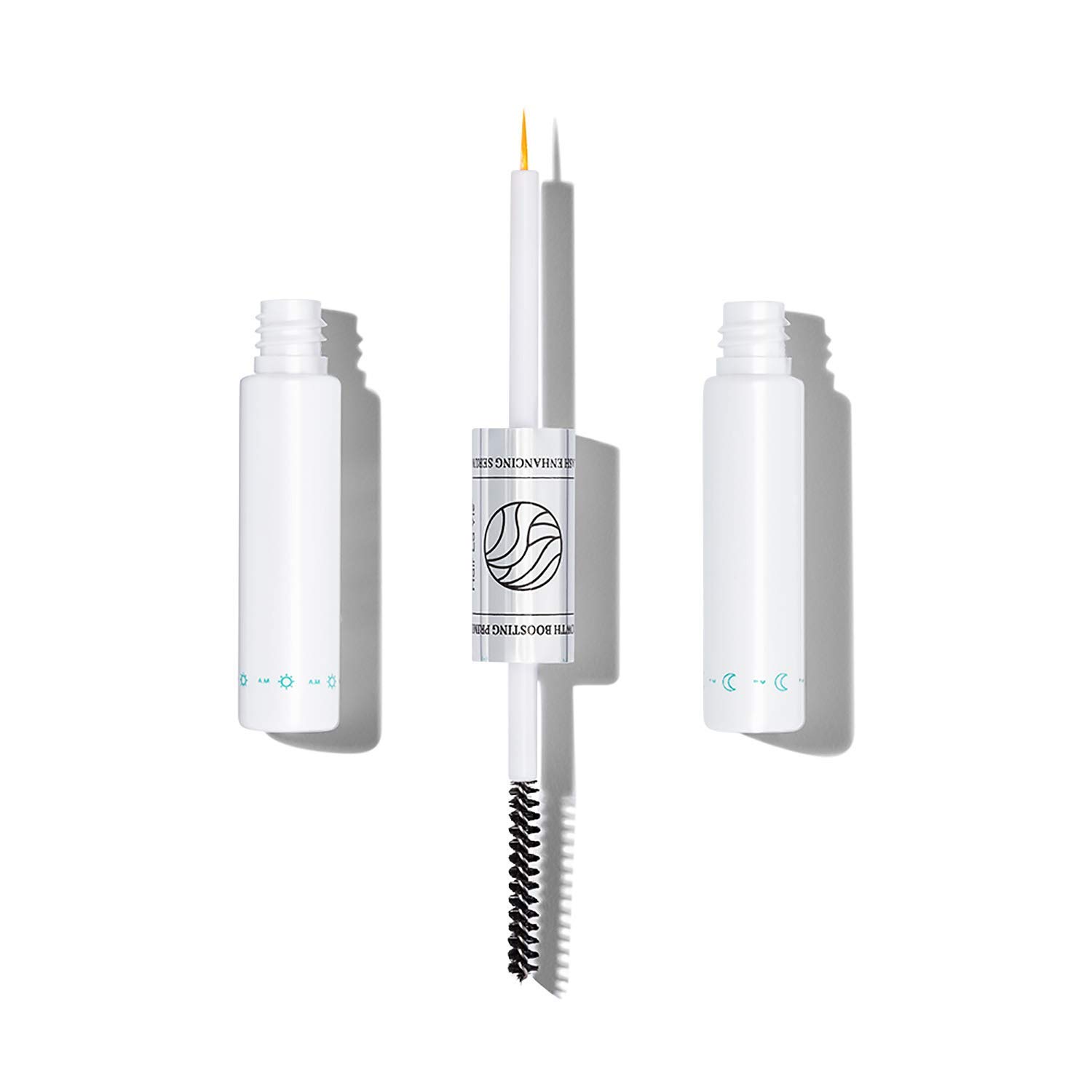 Lash24 by Hair La Vie - Eyelash Serum & Eyebrow Serum - Lash Enhancer and Primer - Dual Formula with AM Lash Primer & PM Lash Boost - Long Lash Serum to Lengthen Lashes All Day - 2-Month Supply