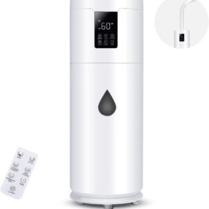 Ultra Large Humidifiers for Bedroom, 17L/4.5Gal Tower Humidifiers for Large Room 2000 sq ft, Cool Mist Humidifier with Extension Tube for Home School Office Commercial Greenhouse Plants Warehouse