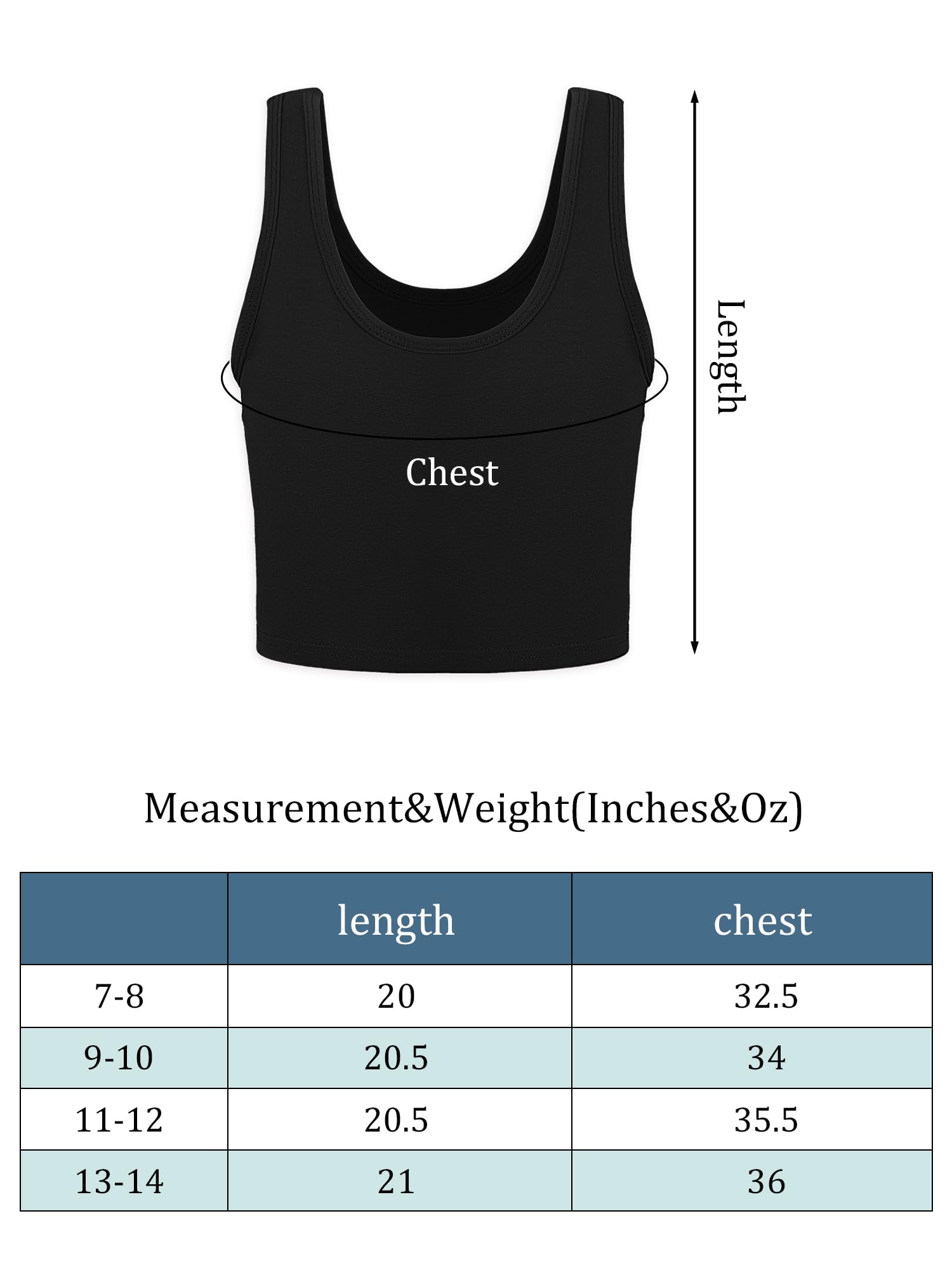 6 Pieces Girls Dance Tank Tops Racerback Crop Tank Tops Sleeveless Dance Top for Ballet Teens Gymnastics Dancewear (White, Gray, Navy, Green, Black, 9-10 Years)