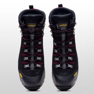 ASOLO Men's Fugitive GTX Light Hiking and Trekking Boots (Black/Red, 12 Wide)