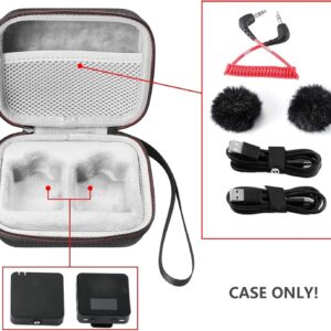 Case for Rode Wireless Go Microphone,Hard Shell Portable Shockproof Protective Wireless Microphone Case