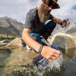 LifeStraw Peak Series Water Filter - 1L, Dark Mountain Gray, Protects Against Bacteria and Parasites, Ultra-Compact and Versatile