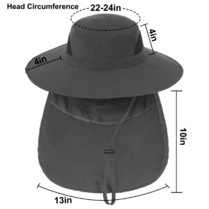 Double Couple Sun Hats for Men Women Fishing Hat UPF 50+ Breathable Waterproof Wide Brim Hat