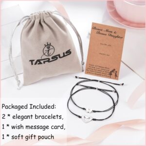 Tarsus Bonus Daughter Gifts, Bonus Mom Daughter Bracelets Stepdaughter Step Daughter Gifts from Stepmom Step Mom