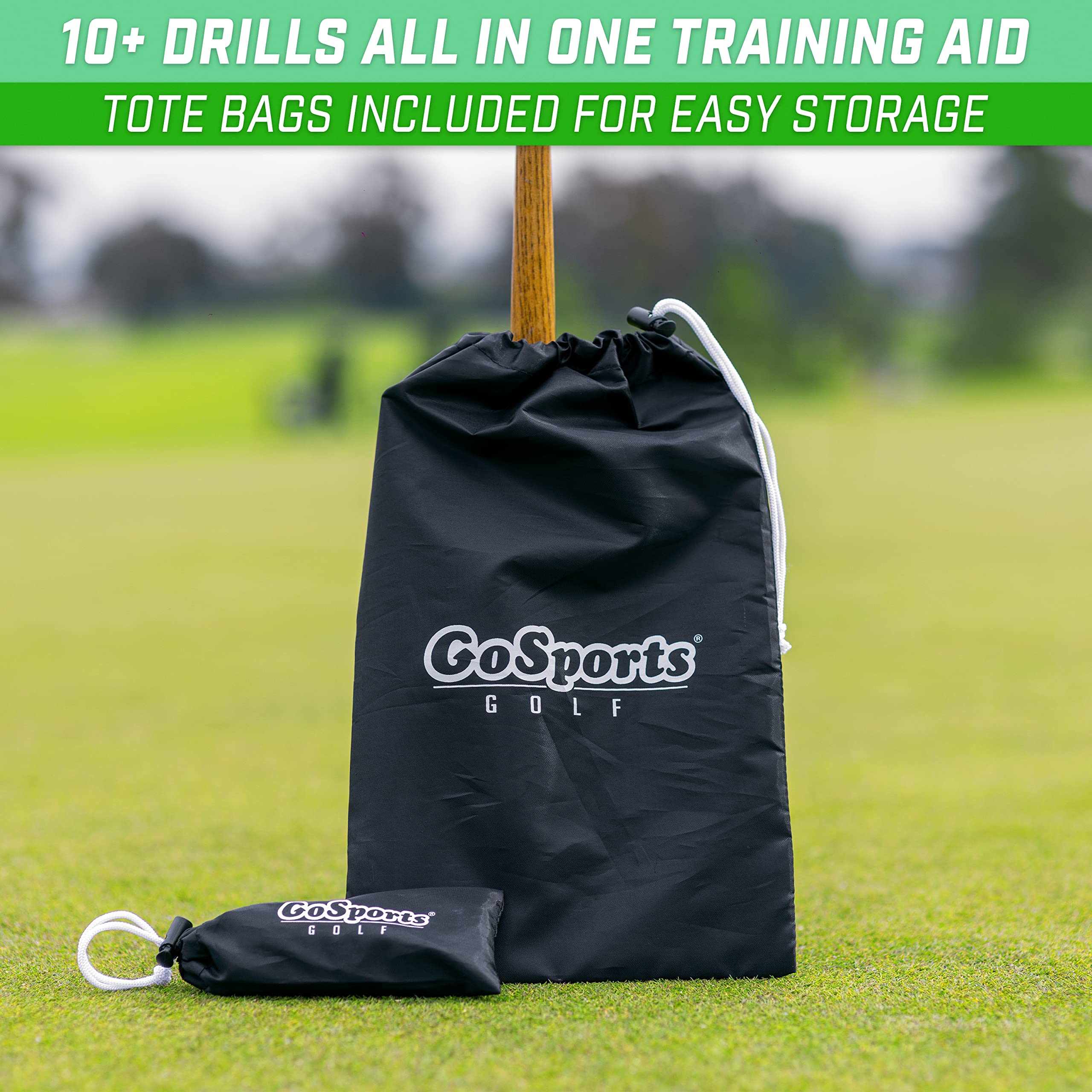 GoSports Golf Putting Alignment Stencil and Gate Set - Versatile Putting Aid for 10+ Drills