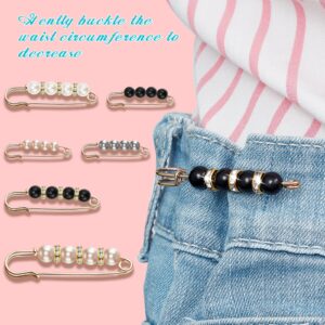 Hicarer 18 Piece Pearl Brooch Pins Women Decorative Safety Pins Clothing Shawl Clips Artificial Pearls Brooch Elegant Pearl Cardigan Collar Brooch Clips for Women Dress Skirt Sweater(Elegant Style)