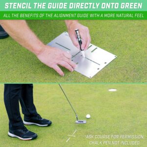 GoSports Golf Putting Alignment Stencil and Gate Set - Versatile Putting Aid for 10+ Drills