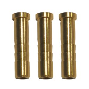 50 Grain Archery Arrow Copper Insert Screw Copper Brass Arrow Inserts Arrowheads Connector,for Diameter.244 Arrow Shaft Archery Accessories(12 PCS)