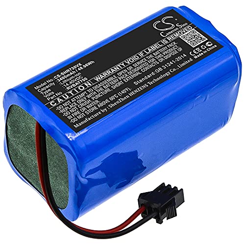 Flujoy 3400mAh/14.4V Replacement Battery for Shark RV700 RV720 ION Robot 720 ION Robot 755 RV750 ION Robot 700 RV755 ION Robot 750 RVBAT700