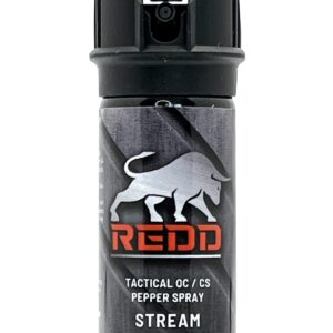 NW Self Defense Products Redd, Tactical OC/CS Pepper Spray - Flip Top Stream (2 oz)