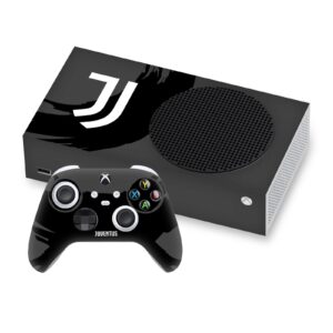 head case designs officially licensed juventus football club sweep stroke art vinyl sticker gaming skin decal cover compatible with xbox series s console and controller bundle