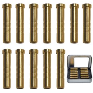 50 grain archery arrow copper insert screw copper brass arrow inserts arrowheads connector,for diameter.244 arrow shaft archery accessories(12 pcs)