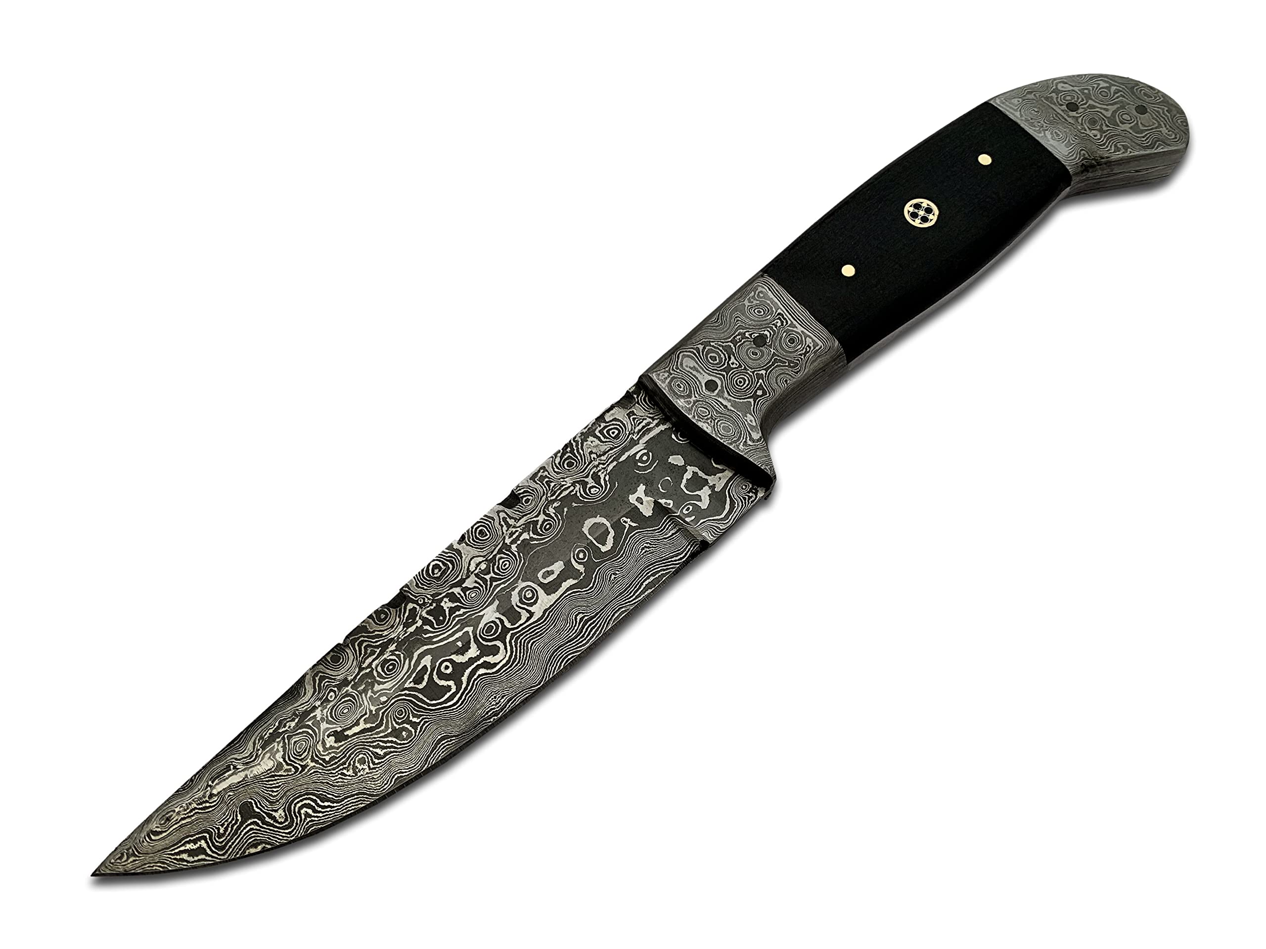 PAL 2000 KNIVES BOW-6015 Handmade Damascus Steel Knife with Sheath