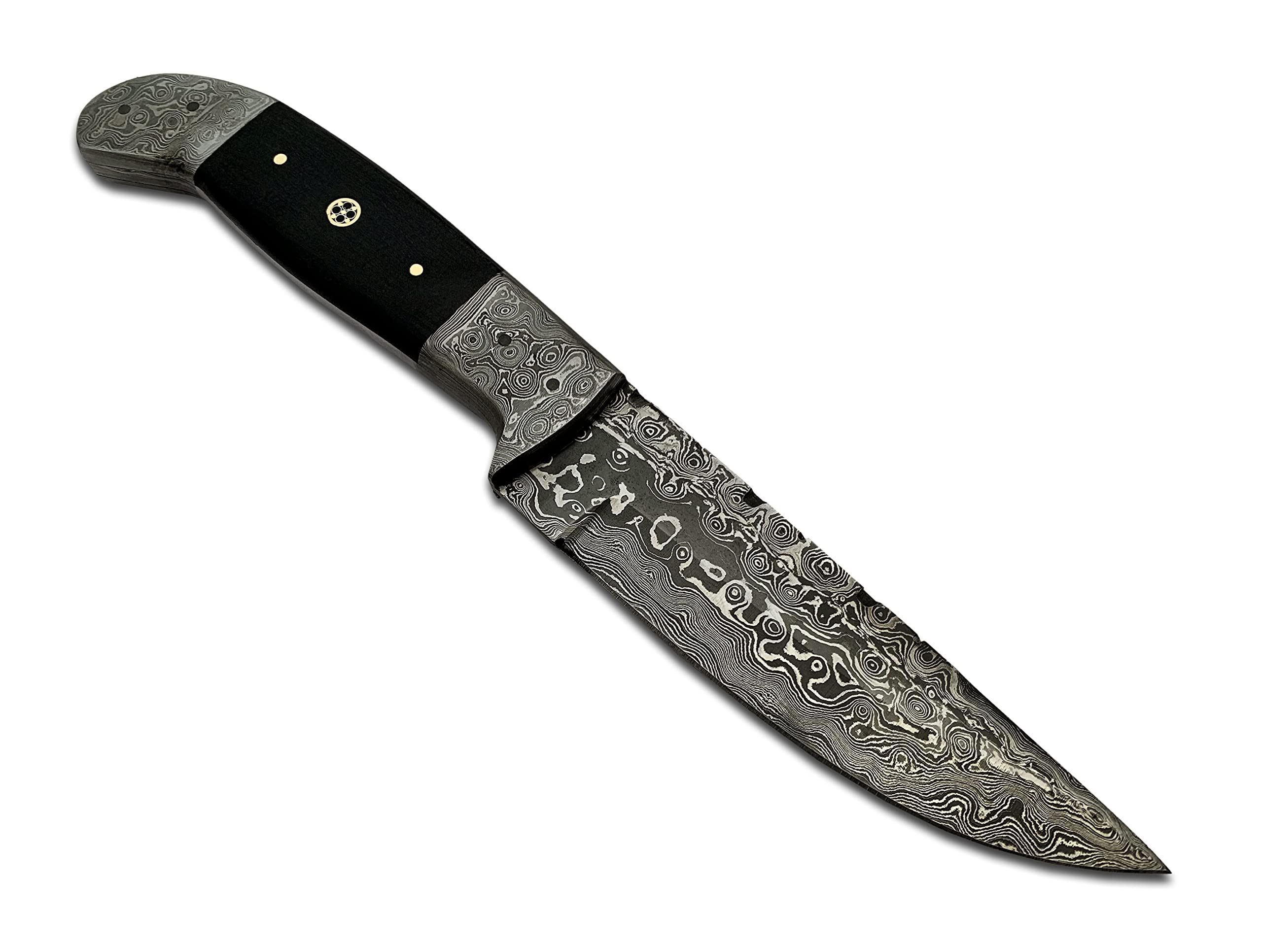 PAL 2000 KNIVES BOW-6015 Handmade Damascus Steel Knife with Sheath