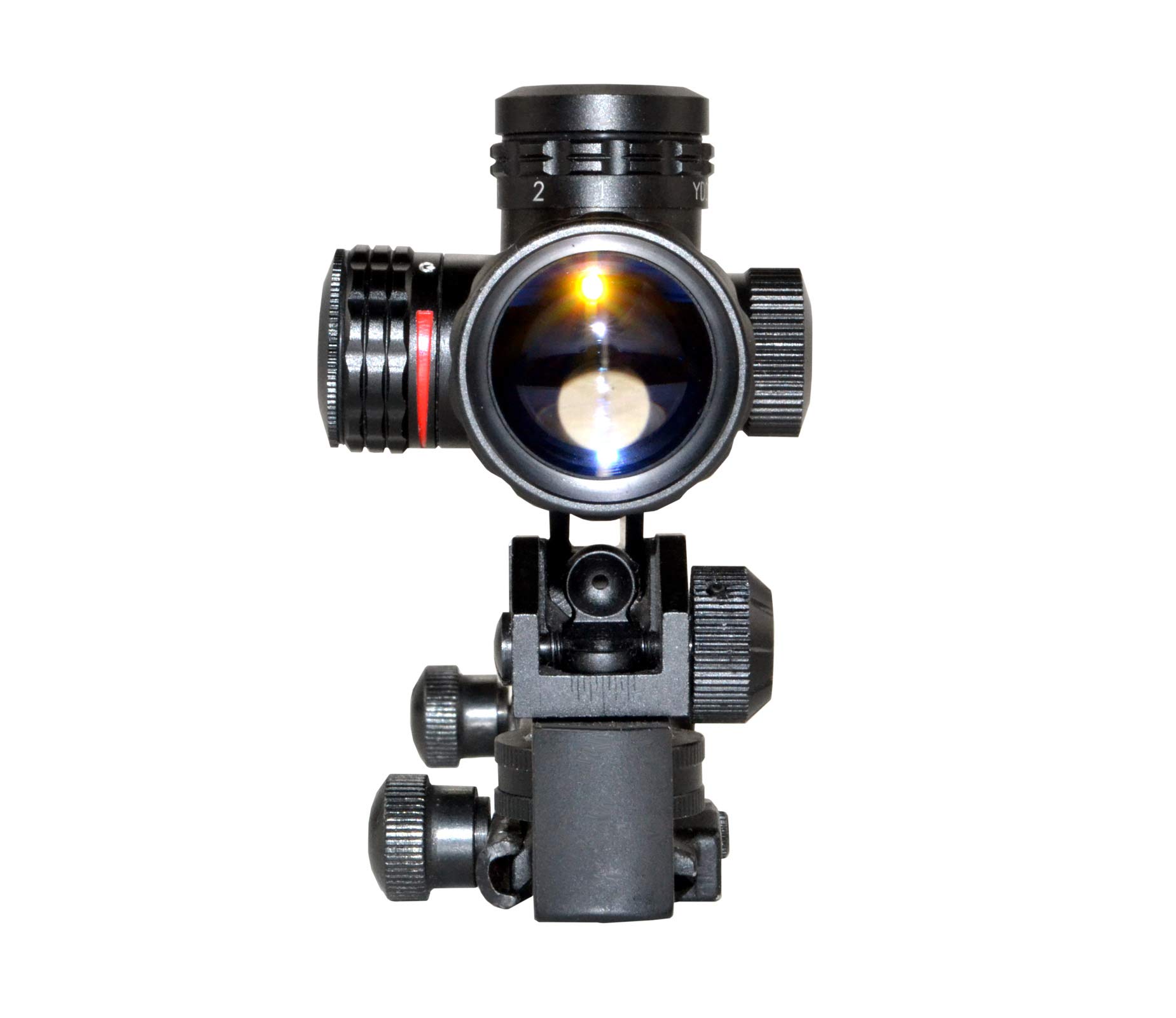 4X20 Compact Red/Green Illuminated Reticle Scope, Duplex fits Carry Handle & Picatinny Mounts