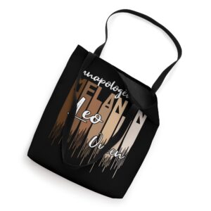 Leo Unapologetically Melanin Queen for Black Women Tote Bag