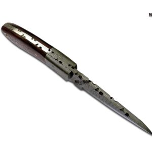 PAL 2000 KNIVES DAM-6011 Handmade Damascus Steel Knife with Sheath New Pattern Blade and Handle