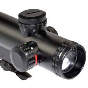 4X20 Compact Red/Green Illuminated Reticle Scope, Duplex fits Carry Handle & Picatinny Mounts