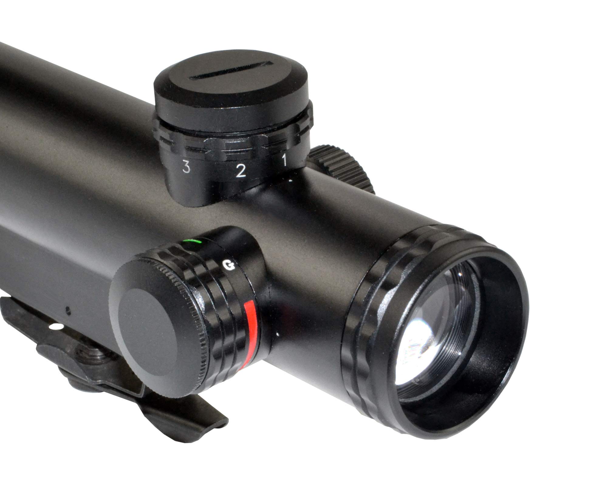 4X20 Compact Red/Green Illuminated Reticle Scope, Duplex fits Carry Handle & Picatinny Mounts