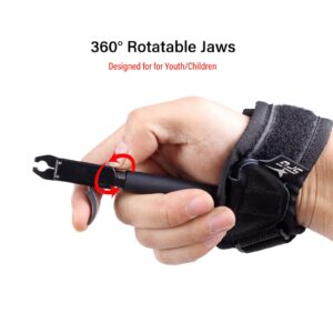 SOPOGER Archery Bow Release for Compound Bow Youth Bow Release Adjustable Bow Release Thumb for Adults Kids Hunting Shooting Accessories (Black)