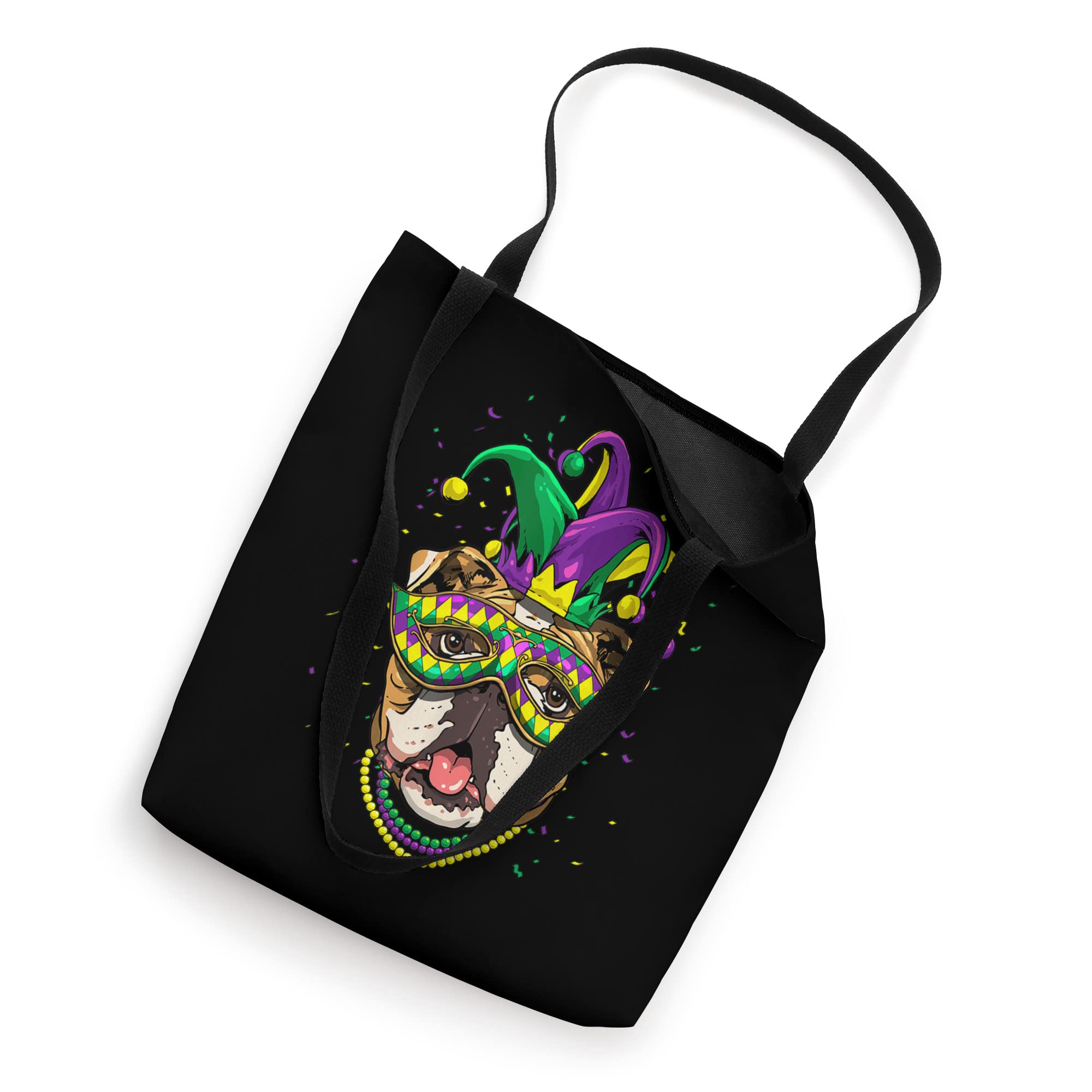 Mardi Gras English Bulldog - Mardi Gras Costume Tote Bag